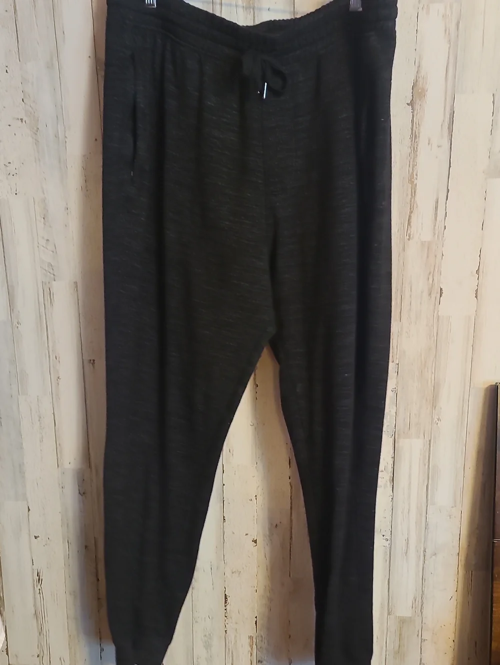 90 Degrees By Reflex Men's Black Jogger Pants with Drawstring Waist